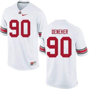 Men's Ohio State Buckeyes #90 Jack Deneher White Nike NCAA College Football Jersey New MVL7744ND